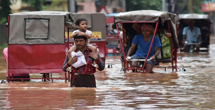 Photos that show the fatal nature Of the floods in assam 