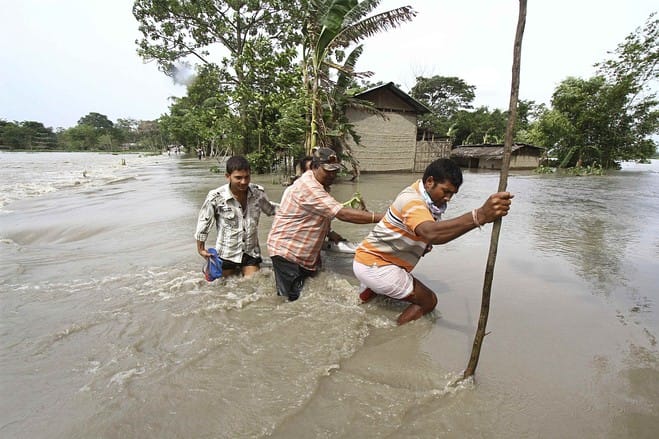Photos that show the fatal nature Of the floods in assam 