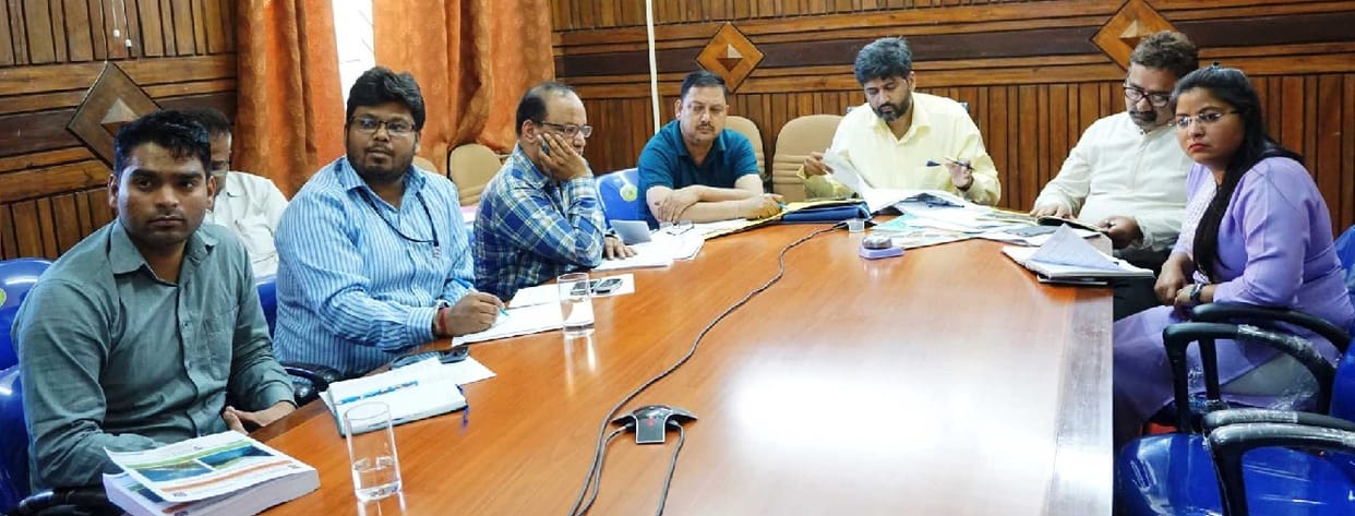 Inspect the proposed site of three districts jointly