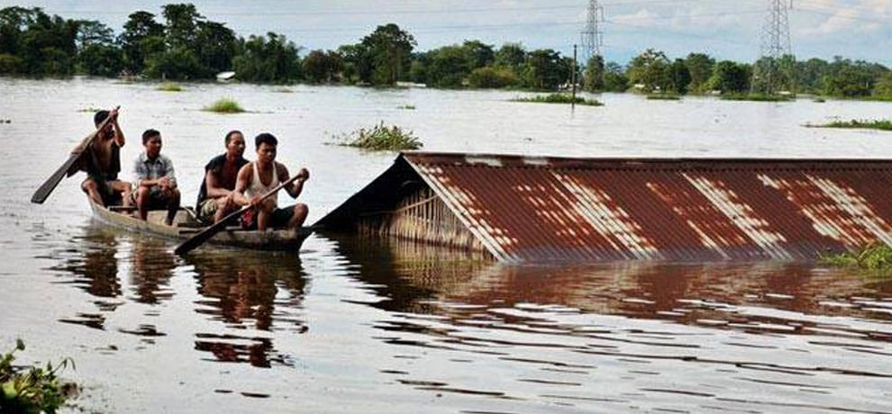 after heavy rain now flood affected many states of nation in which around 80 people dies
