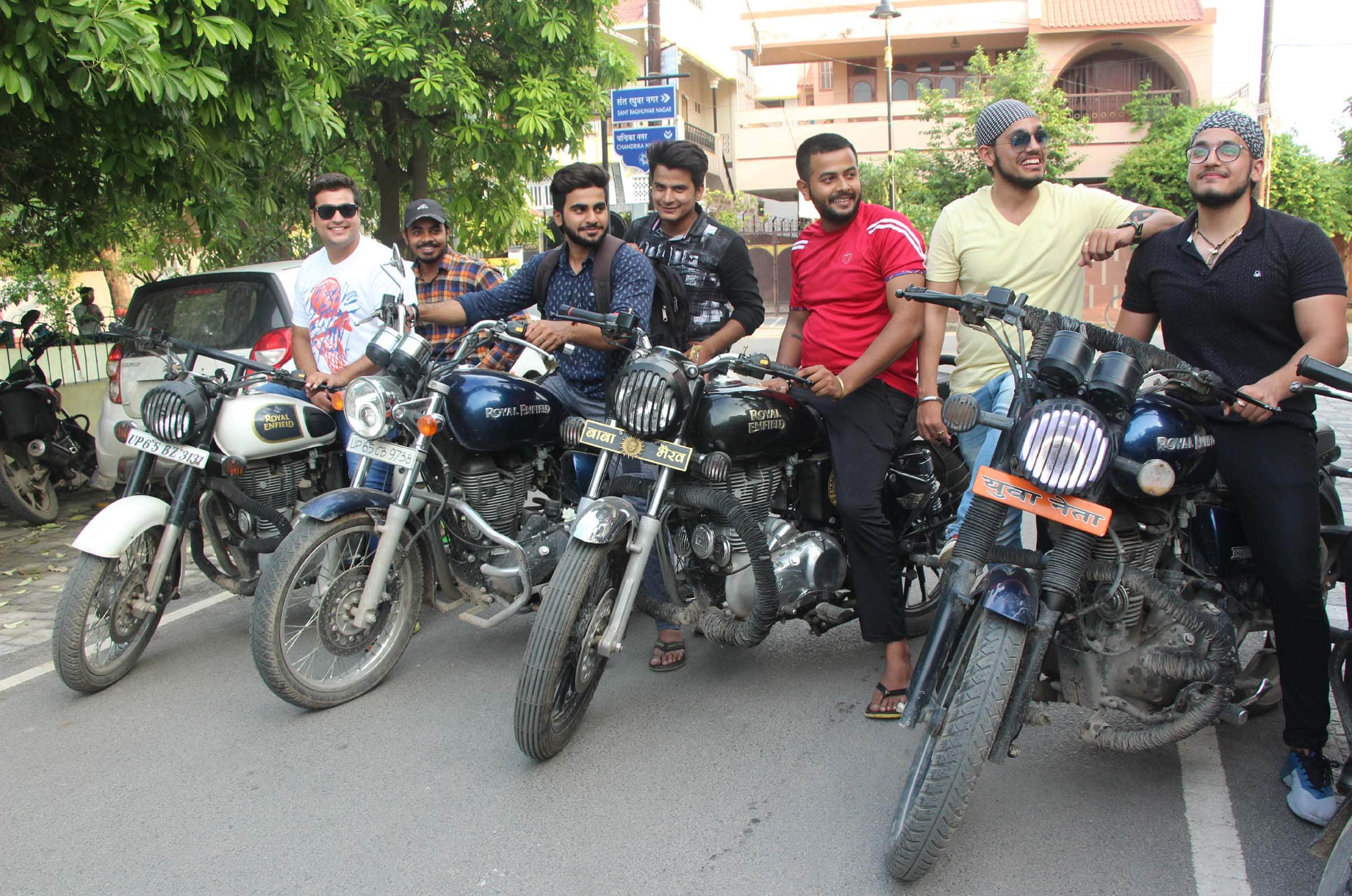 These are Rough and Tough bikes, the Varanasi youth are crazy for it