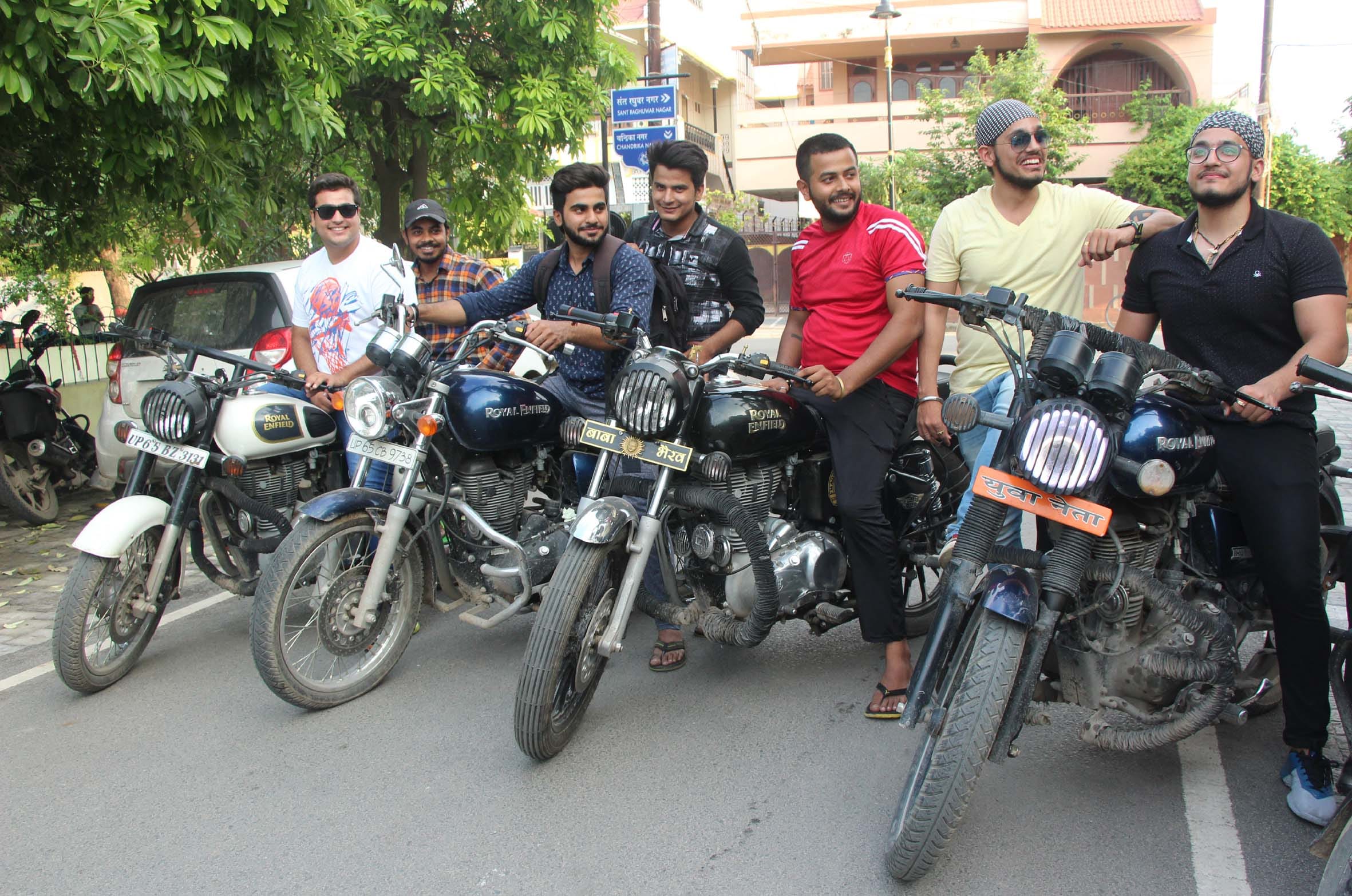 These are Rough and Tough bikes, the Varanasi youth are crazy for it