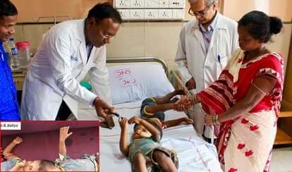  Odisha conjoined twins reached to AIIMS Delhi for separation surgery