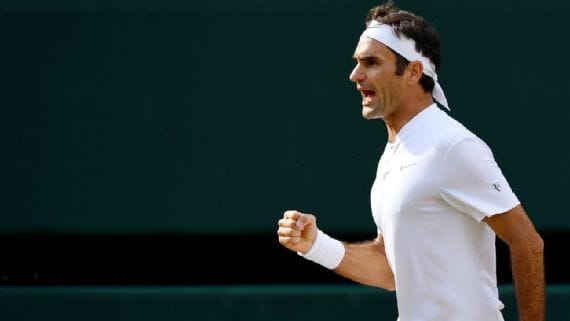 Roger Federer beats Tomas Berdych in semfinal of wimbledon