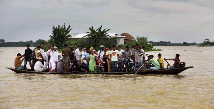 Photos that show the fatal nature Of the floods in assam 