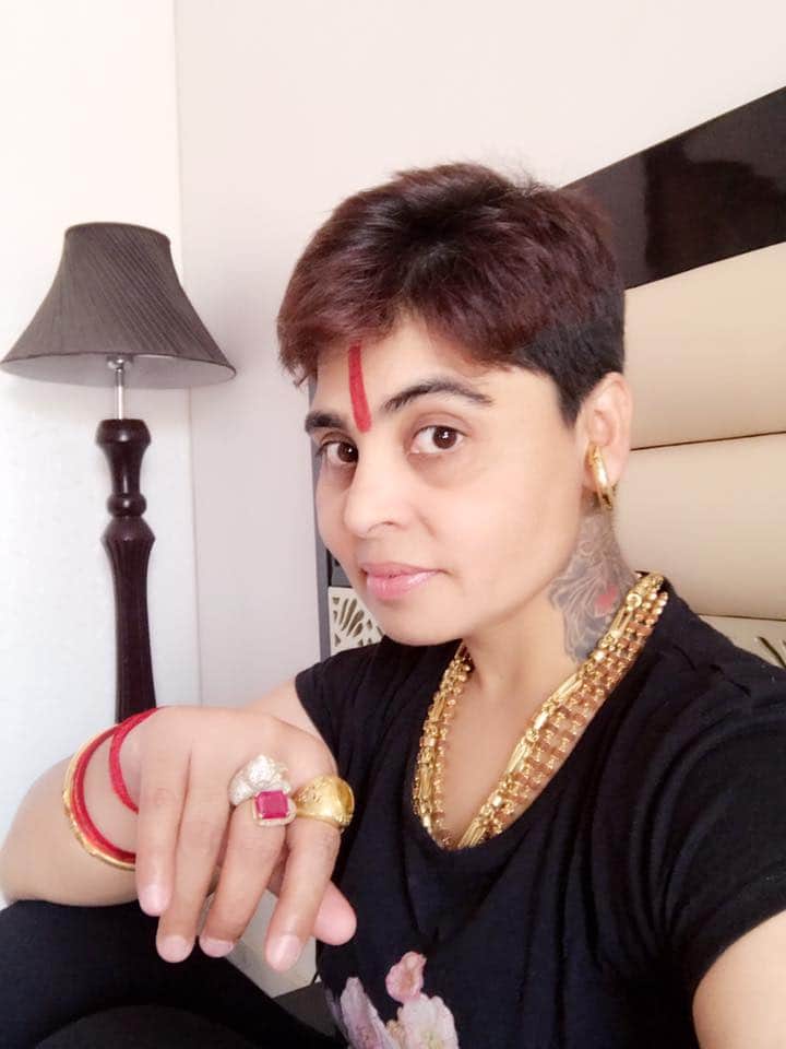 Bollywood Actress Sapna Choudhary With Sadhvi Deva Thakur, Photos Viral