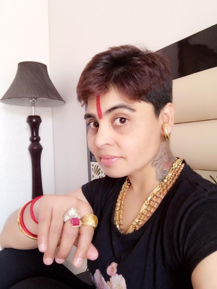Bollywood Actress Sapna Choudhary With Sadhvi Deva Thakur, Photos Viral