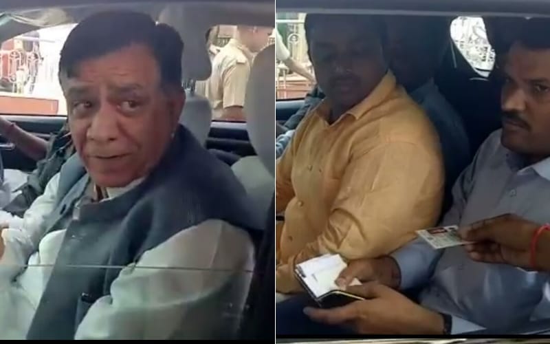 satish mahana breaks security rules of assembly entrance