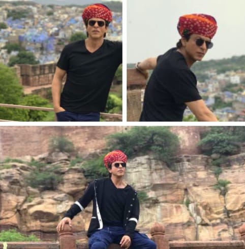 shahrukh khan traditional rajasthani safa 