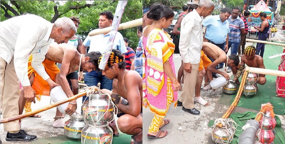 The woman in the burqa kicked up Gangajal, tension