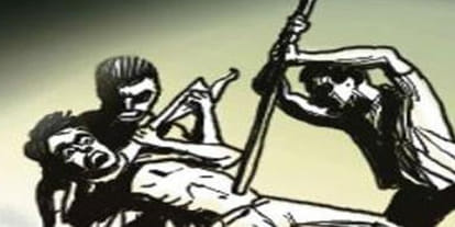 dalit youngman beaten by gram pradhan at hamirpur 