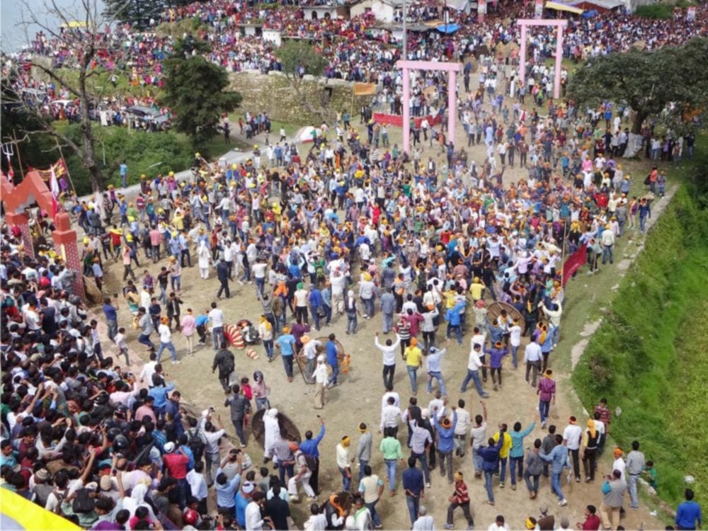 bagwal stone war in devidhura uttarakhand on raksha bandhan 