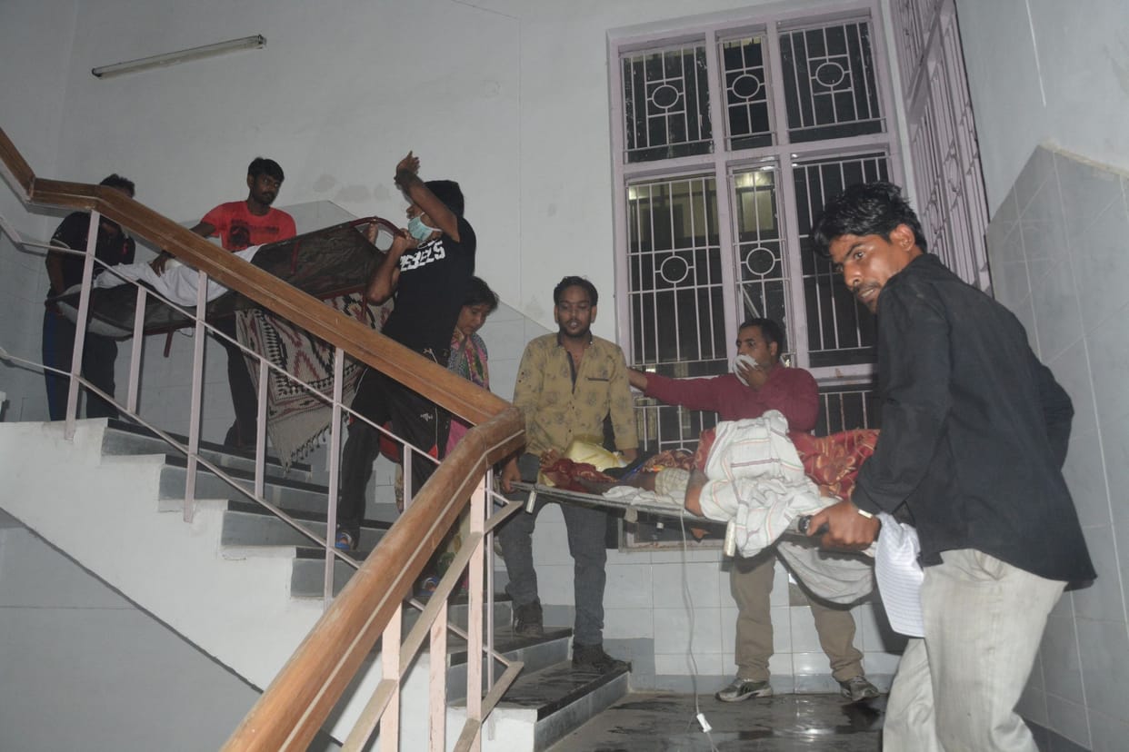  Pics of fire in trauma center in lucknow