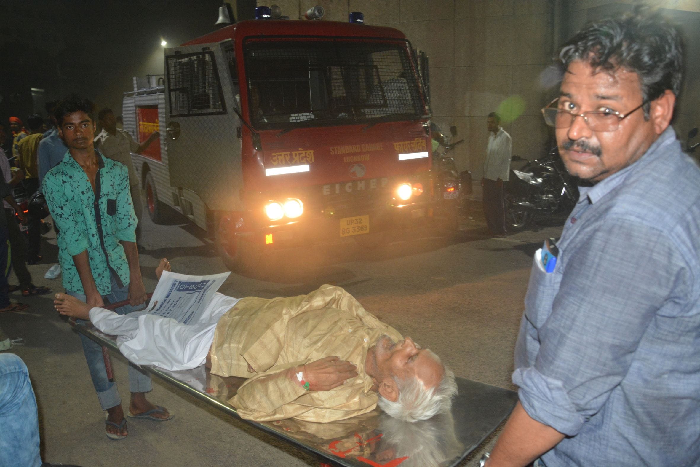  Pics of fire in trauma center in lucknow