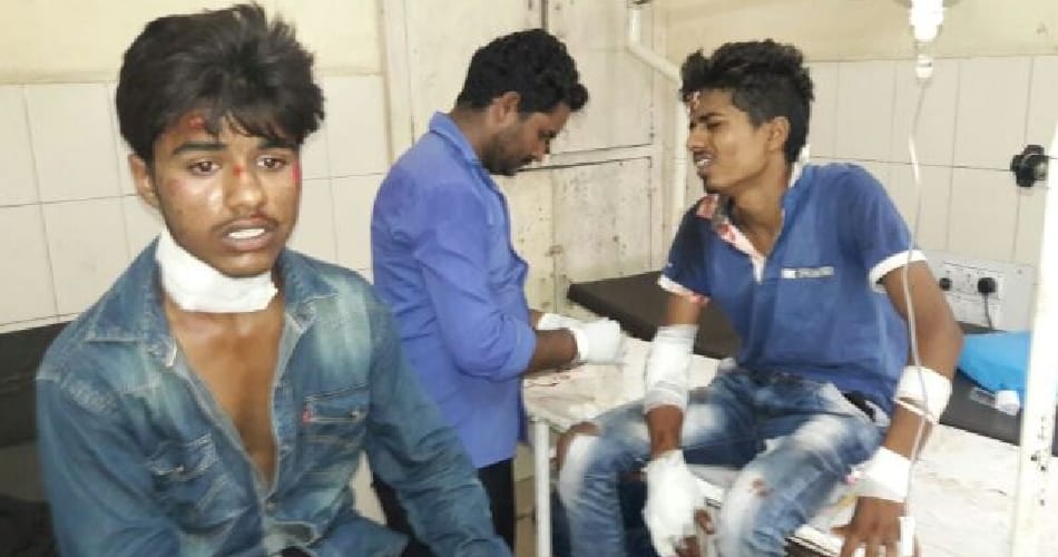 hisar students activa accident, critically injured, people capturing video