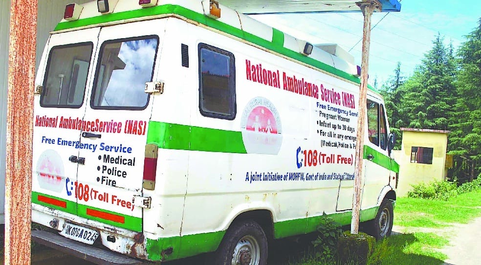 108 medical service stalled due to lack of tires