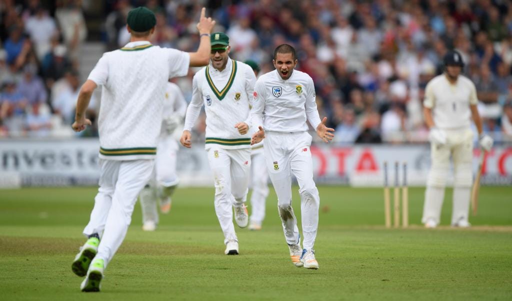 south africa bowlers push england behind on second day of second test at nottingham