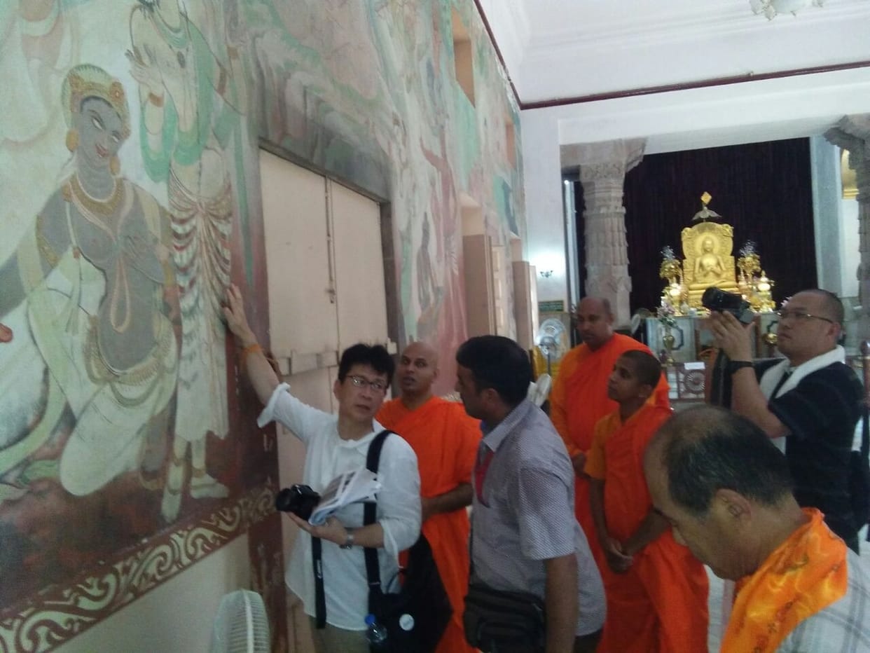 Japanese to fill the artwork of Mahabodhi temple of Sarnath