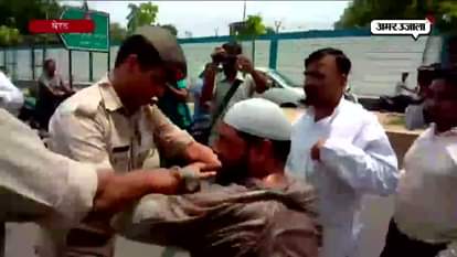 A man in Meerut attempted suicide in front of the SSP office