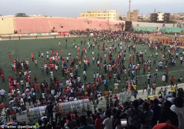 stempede in football stadium of senegal many died