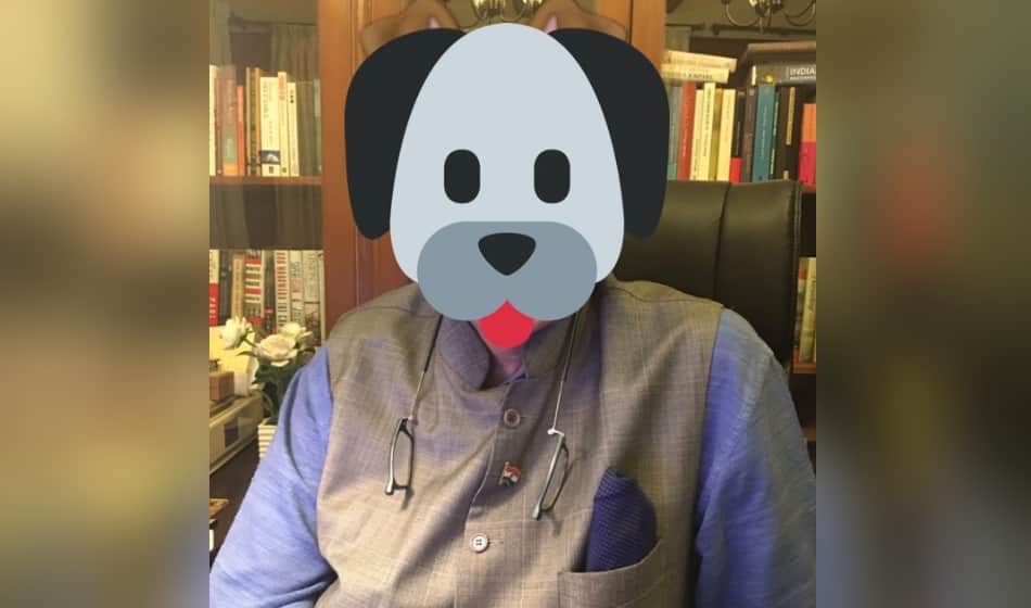 Shashi Tharoor Uploads A Photo With Snapchat Dog Filter after Modi Meme Controversy