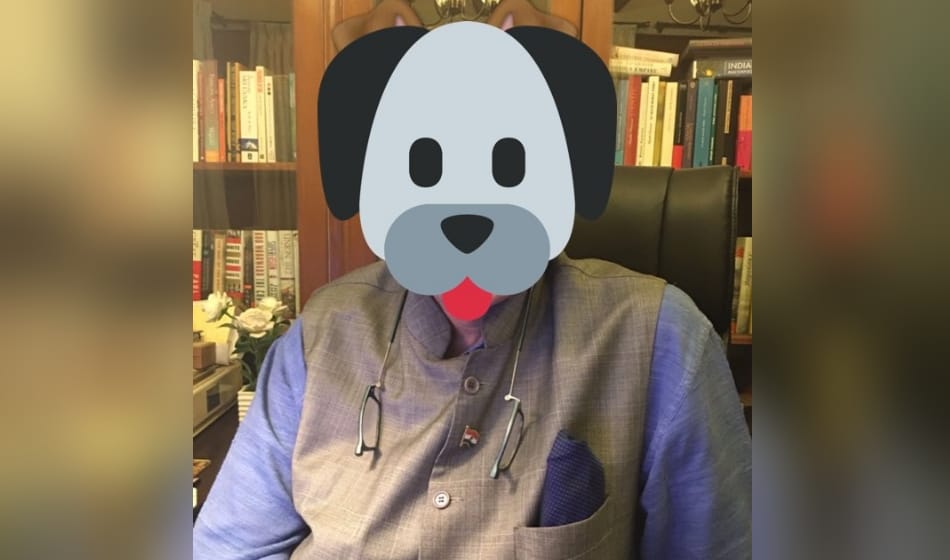 Shashi Tharoor Uploads A Photo With Snapchat Dog Filter after Modi Meme Controversy