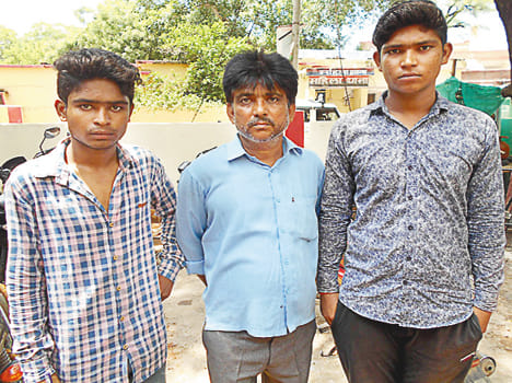 Looted student and brother going to coaching