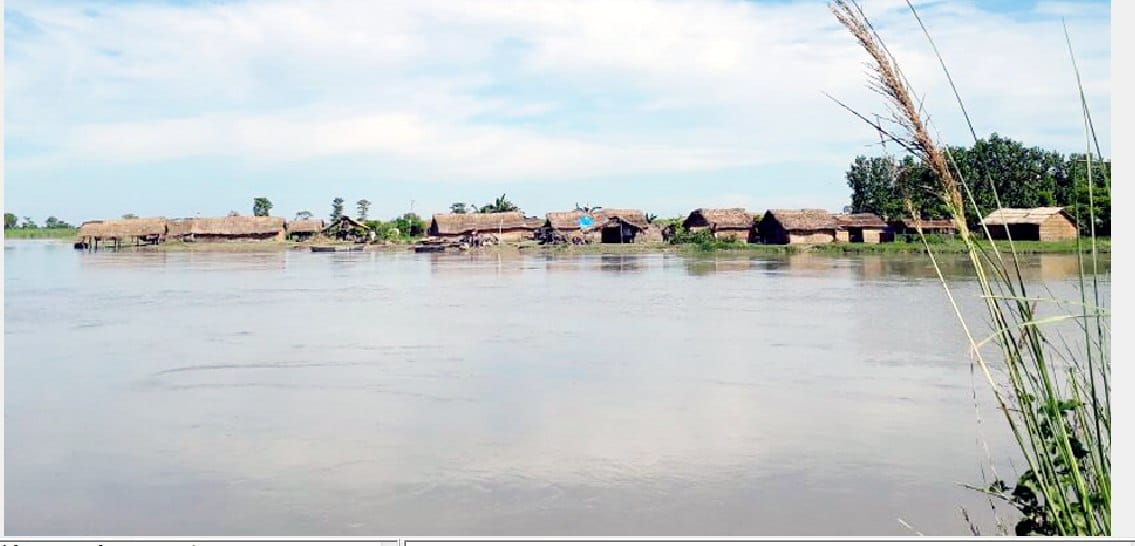  Many villages formed by floods