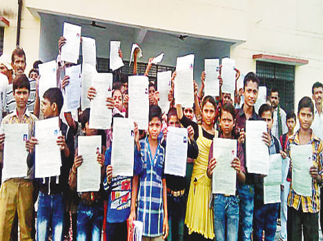 Closed model school after admission of children