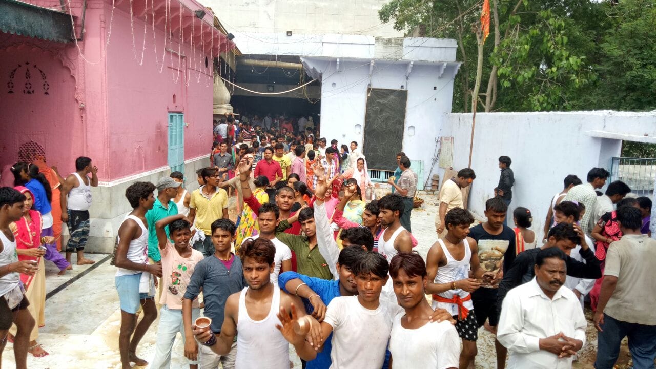 devotees gathered in balkeshwar mela agra
