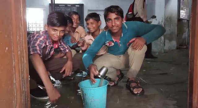 This school becomes rainy as the children leave