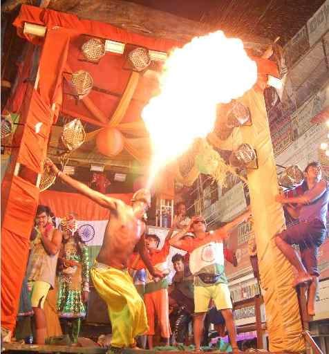 The whole city in the services of Shiva worshipers mobilized