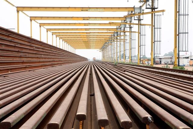 High speed track junction of trains being built in Dawood Khan