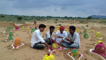 108 Shivaling made of sand