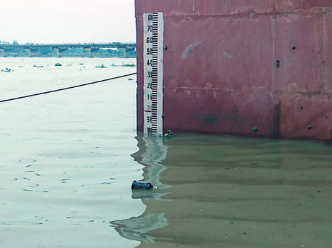 Ganga water level up one meter, rural worried