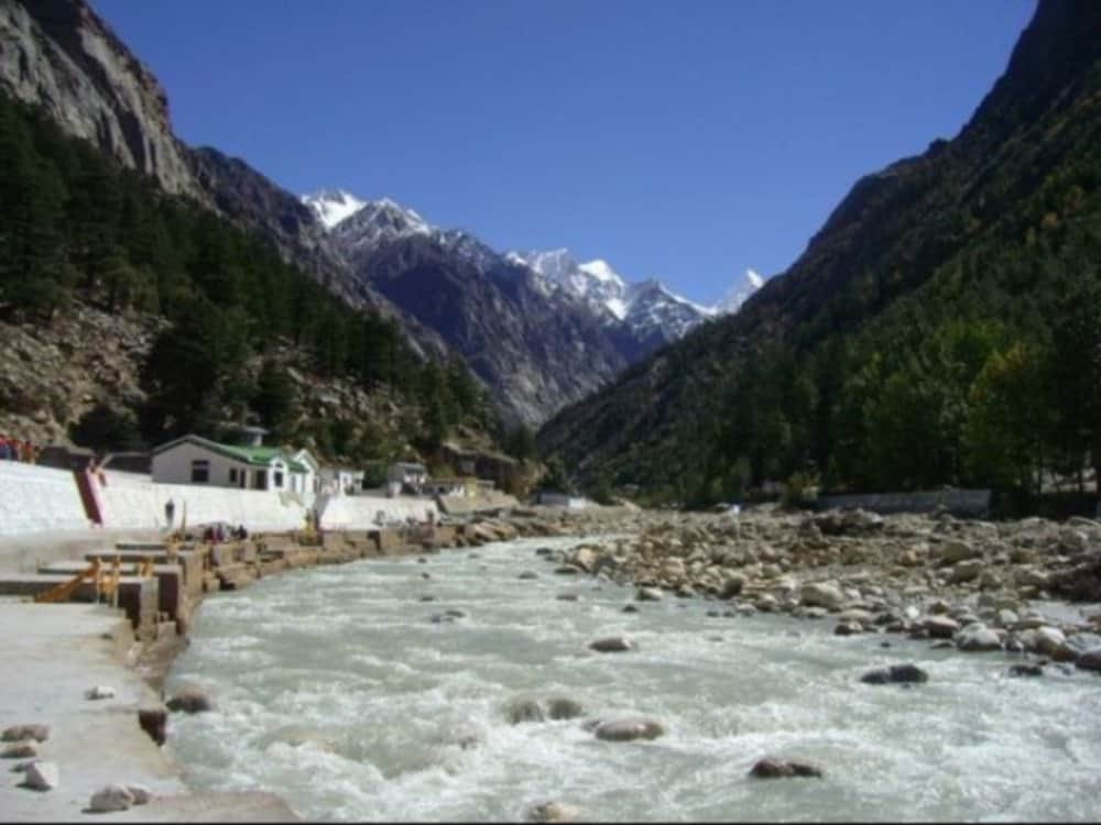 gomukh left side fallen after landslide
