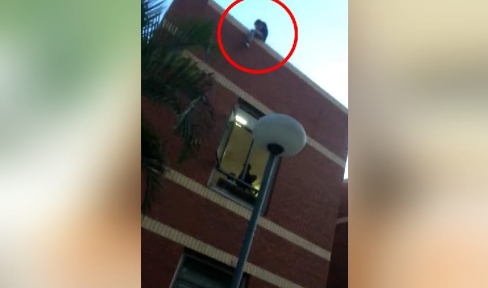 after scoring low marks in du college, students slap professor and climb dean terrace for suicide