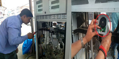 Adulterated petrol sold by a petrol pump of kanpur
