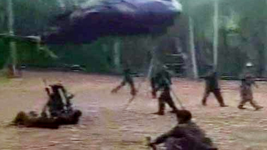 mysterious training camp going on in jungle