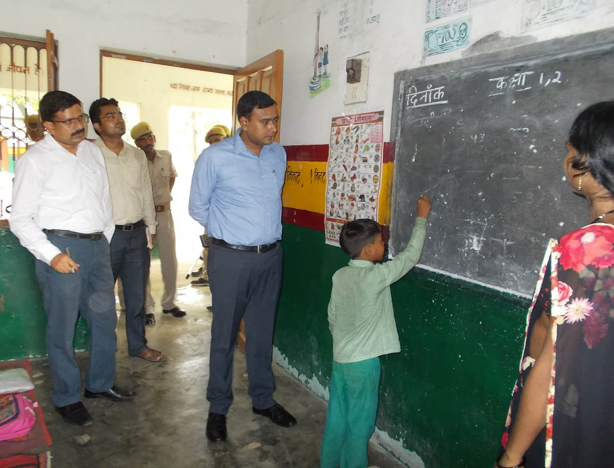 Class II students did not write their name