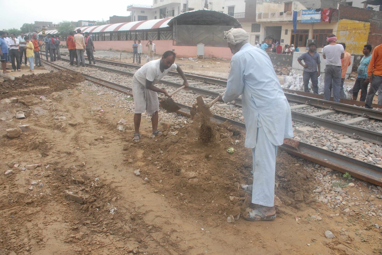 Negligence of railway officials, may have been accident
