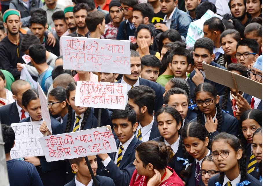  Shimla Nagrik Sabha Protest on kotkhai Gangrape and Murder case.