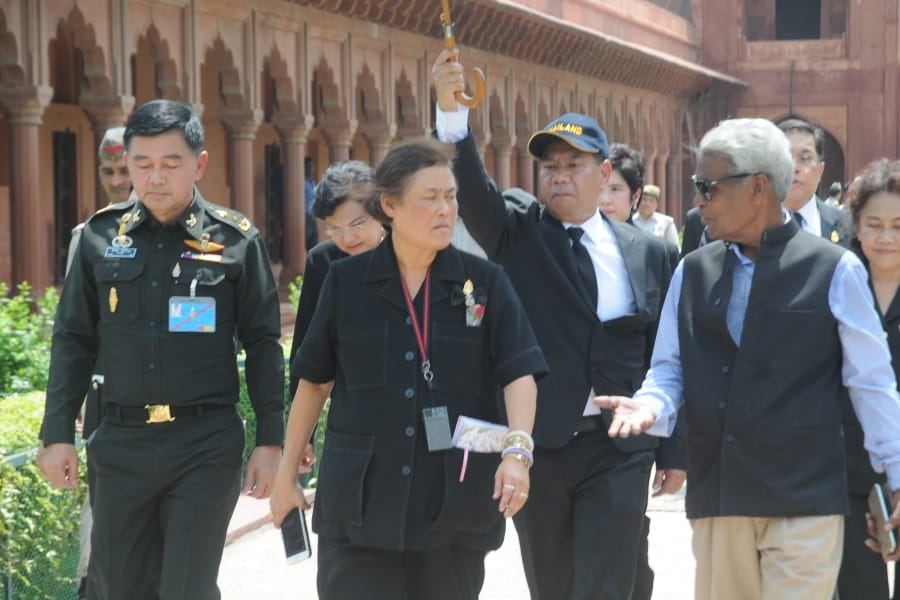 princess of Thailand visited tajmahal