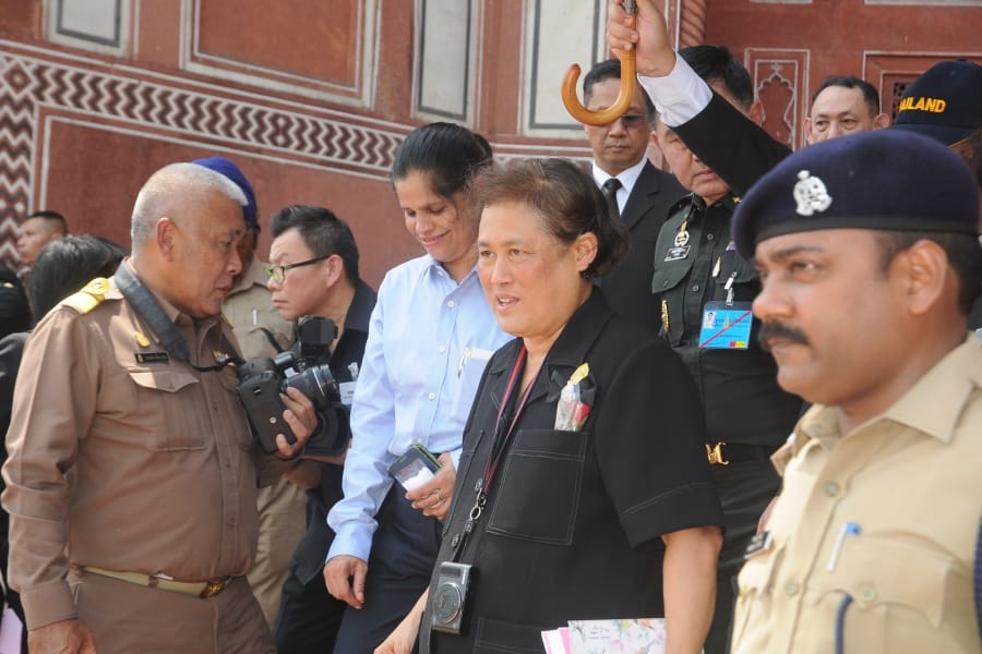princess of Thailand visited tajmahal