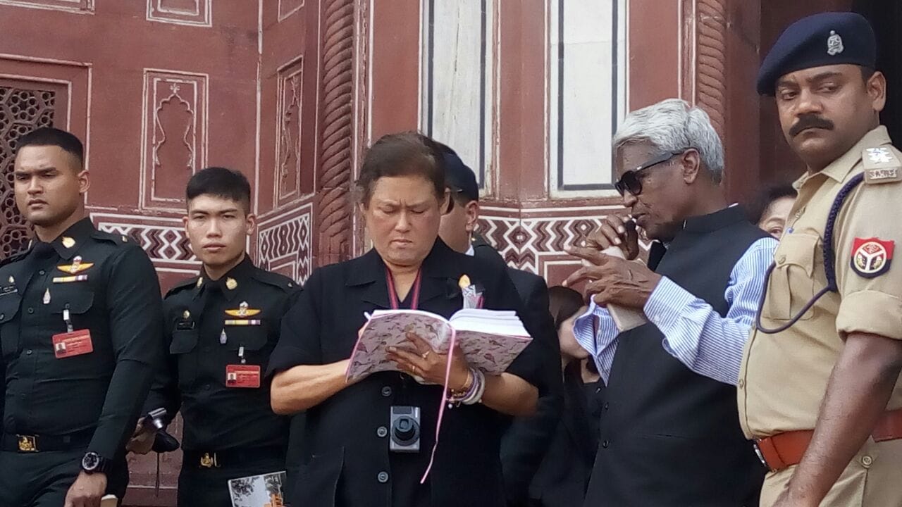 princess of Thailand visited tajmahal
