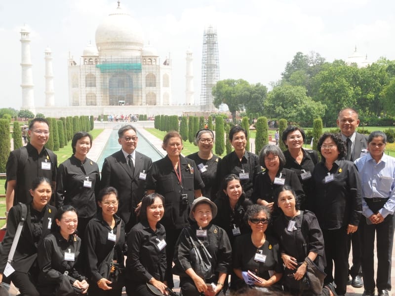 princess of Thailand visited tajmahal