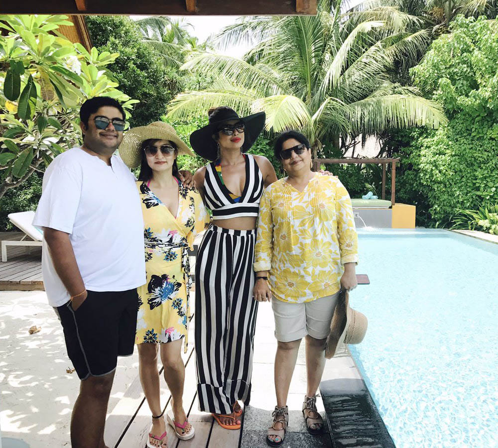 Priyanka Chopra's mother Madhu Chopra bold photos, Priyanka Chopra birthday in Maldives