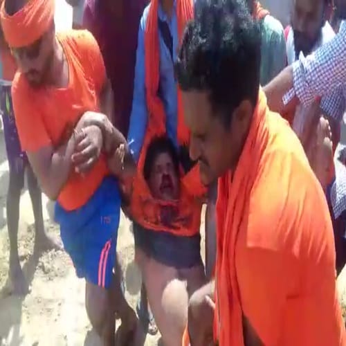 Live Accident: three collision bikes collided with, two devotees injured, see photos