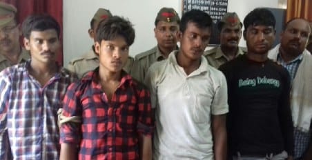 Four crooks, bike recovered after encounter