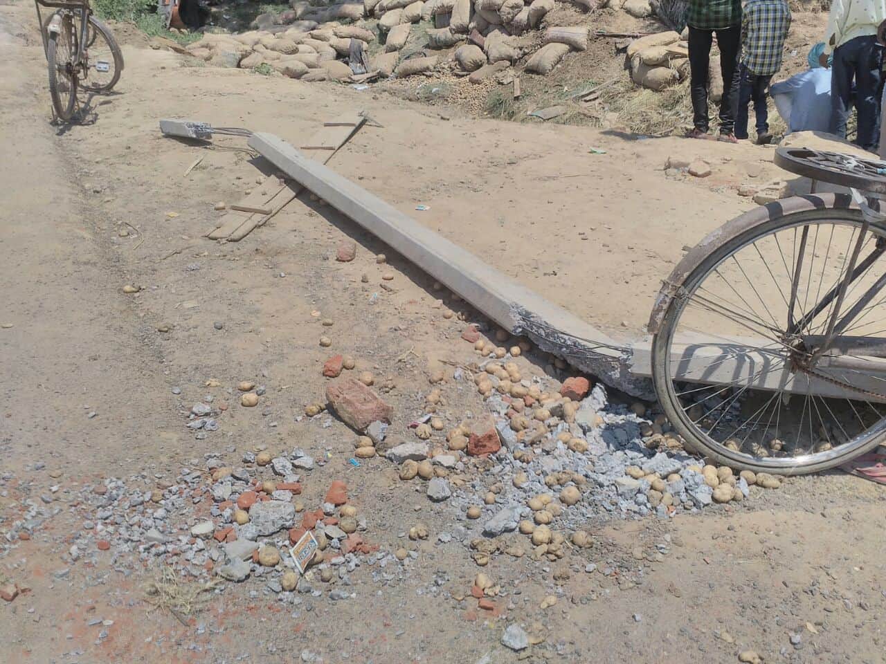 all three children of one family died after accident in fatehabad